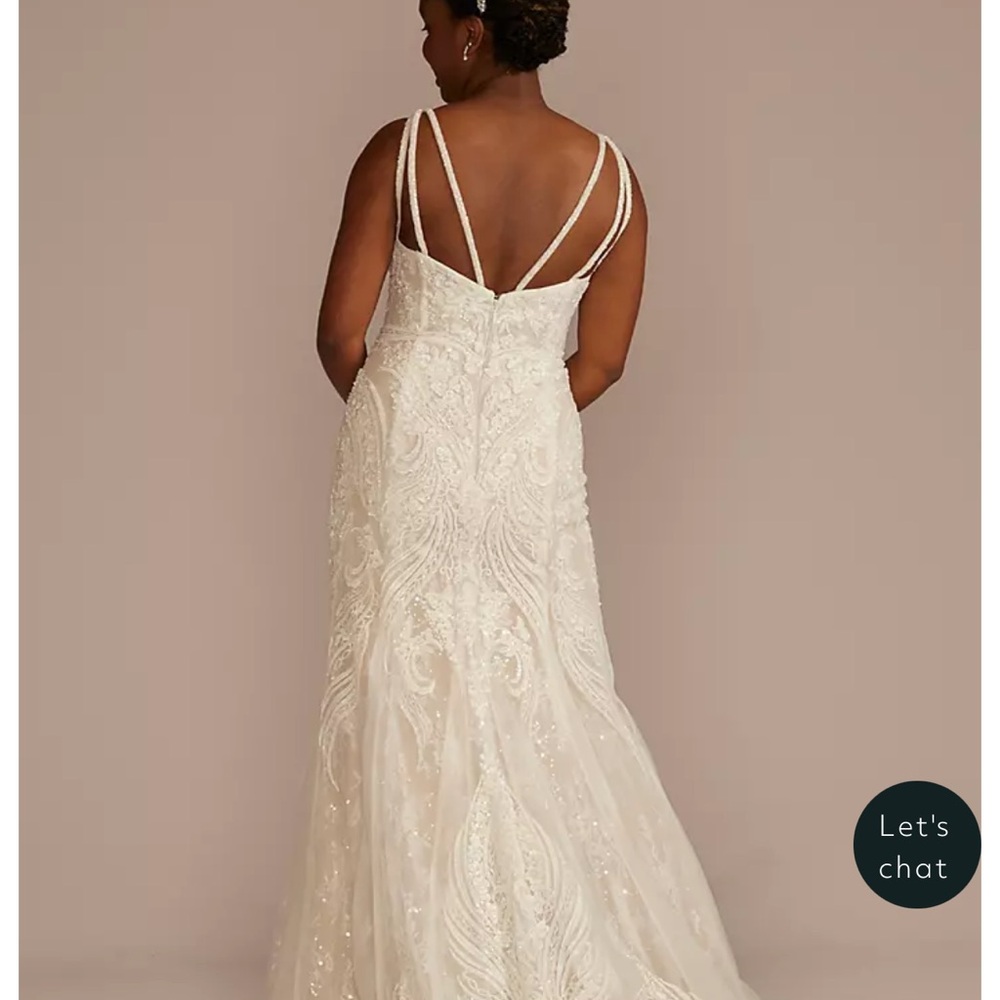 Elegant White Beaded Gown